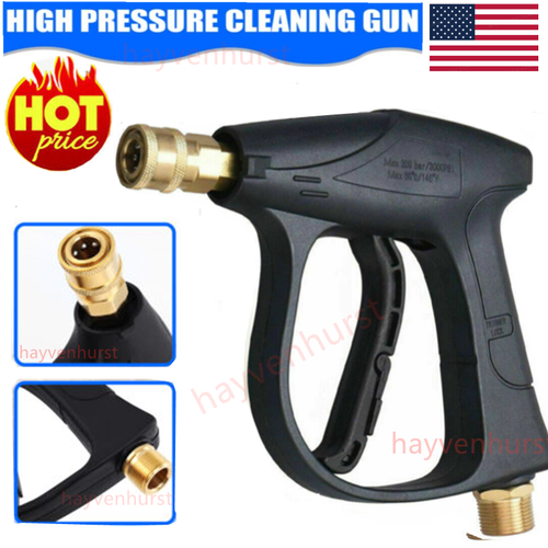 3000PSI High Pressure Washer Gun Short Wand Car Wash Foam Spray US