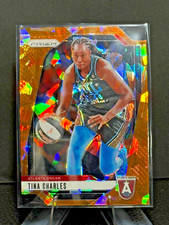 Tina Charles 2024 Panini Prizm WNBA Orange Ice Prizm Card-#36 Atlanta Dream