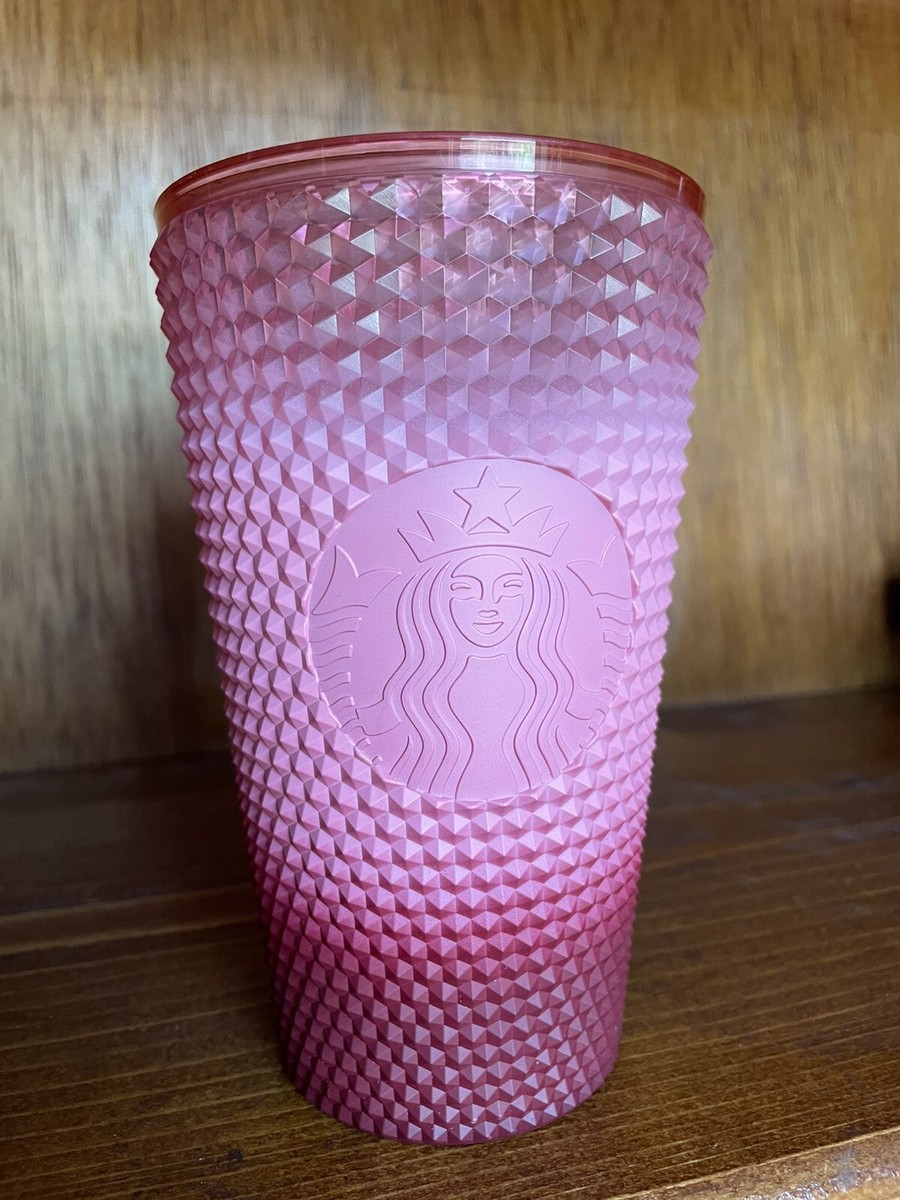 Starbucks 2022 Christmas Blush Wax Berry Ombr Pink Gradient Studded READ |  eBay