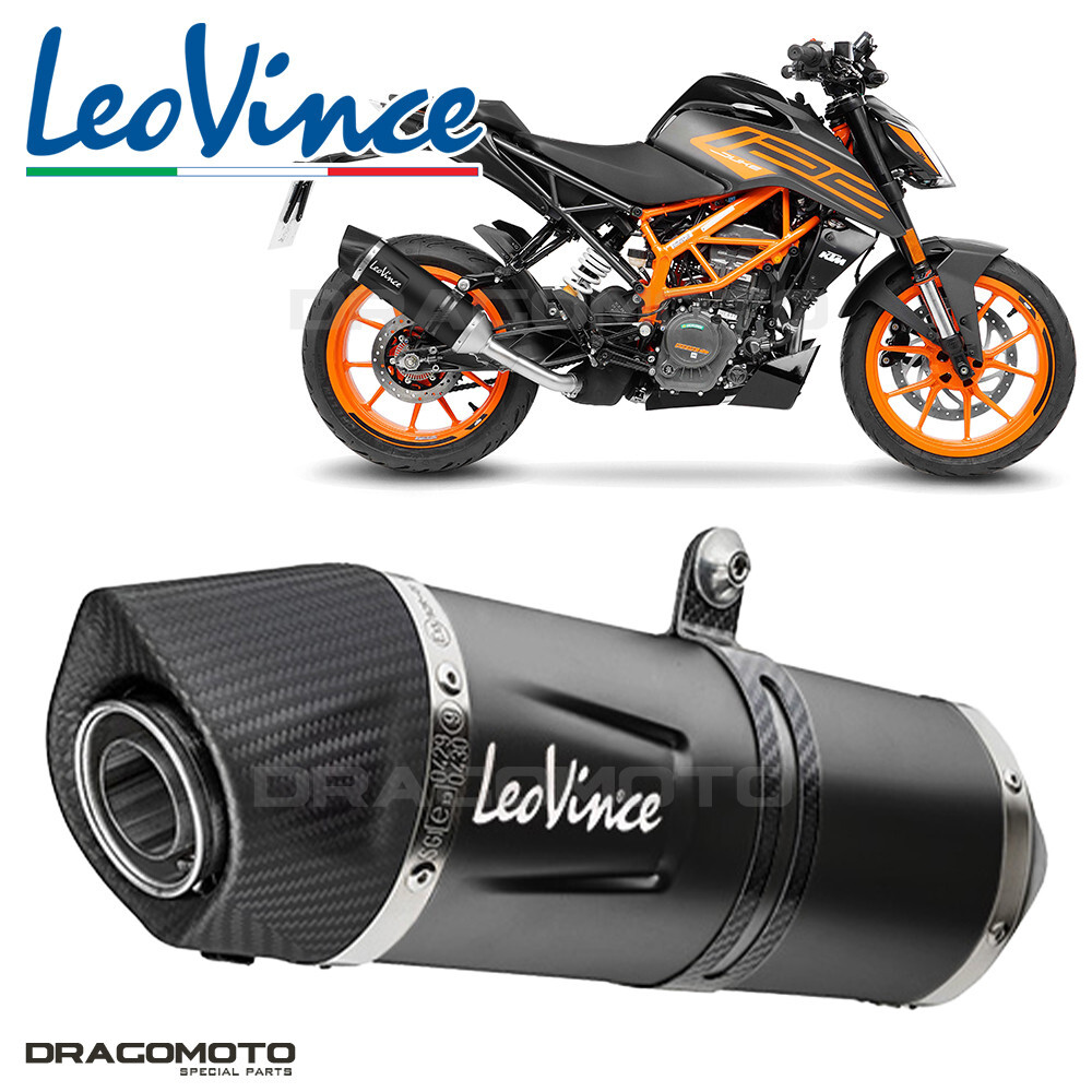 Ligne échappement LeoVince Duke 125 pour remplacer le pot origine lourd
