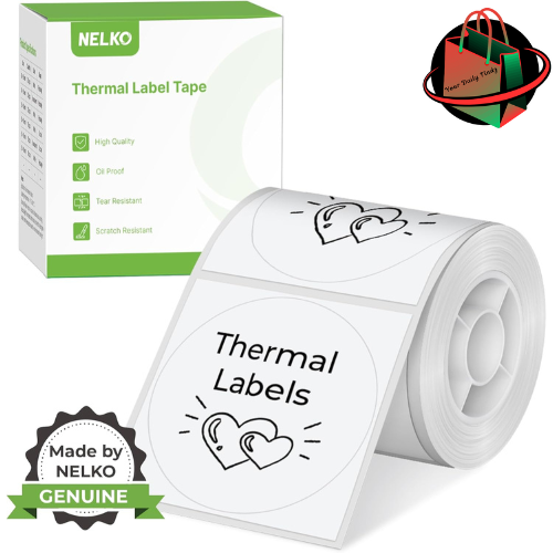 Nelko PM220 Label Maker 2 Inch 50mm Round Thermal Labels