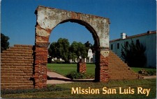 Vintage Mission San Luis Rey California Postcard F208