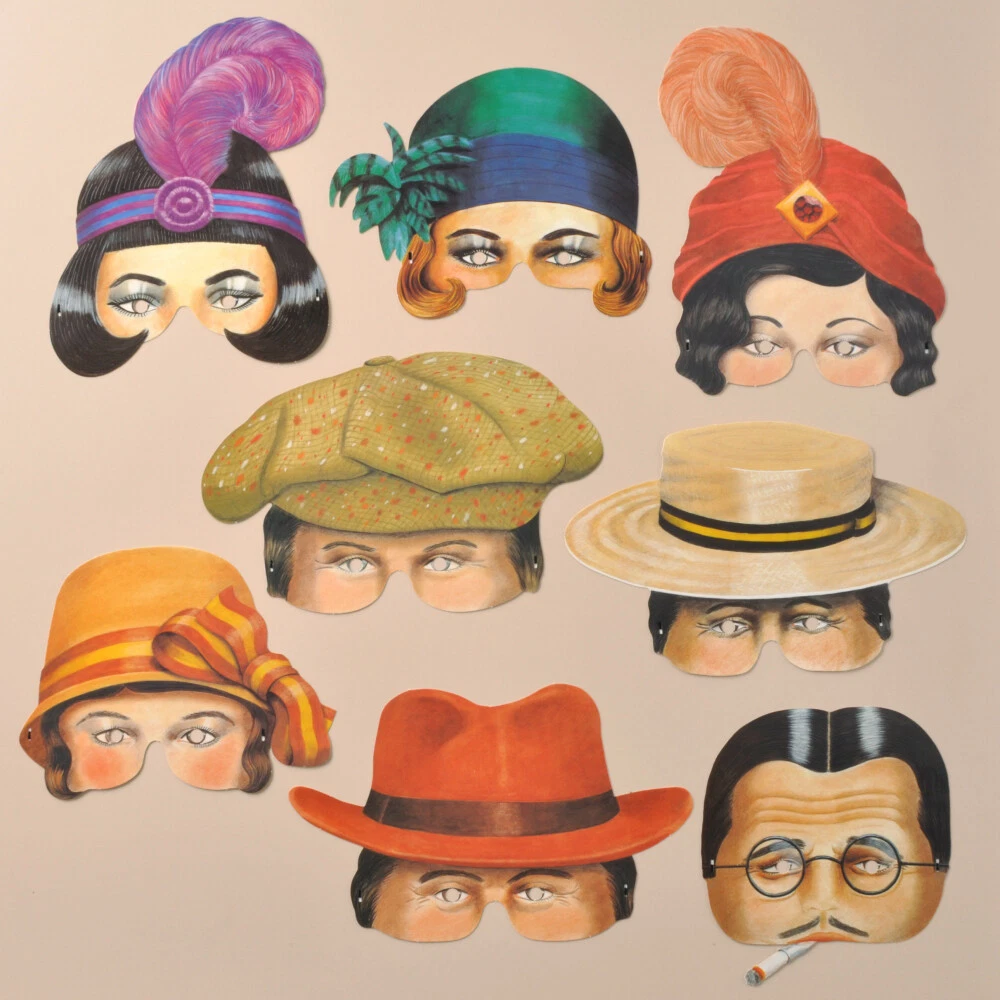 Mamelok Roaring Twenties Paper Masks (R453)