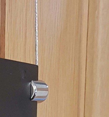 8MM Drahtseil Kabel Panel Klemmen Paneelträger Einzelkabel Display Systeme