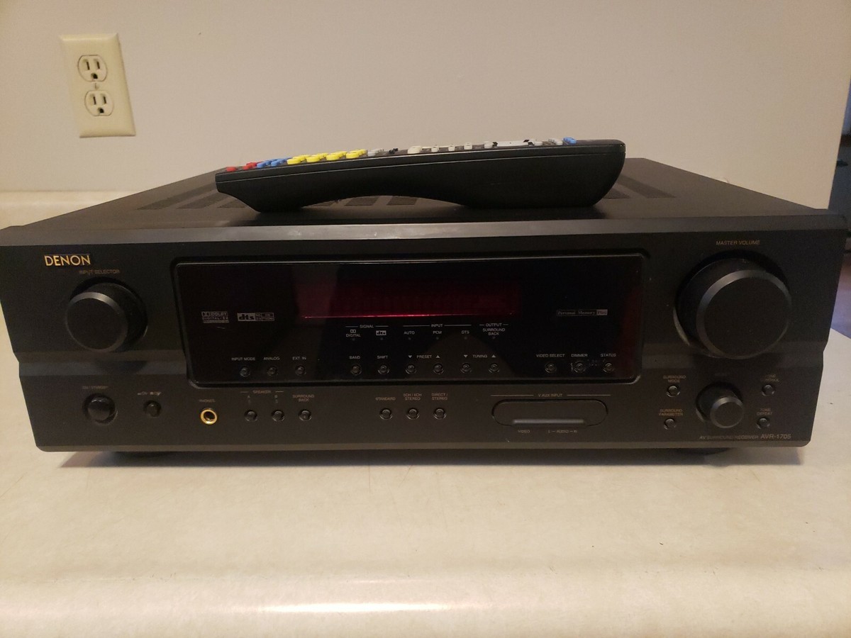 Denon AVR-1705 AV Surround Sound Receiver 6.1 Dolby Digital EX