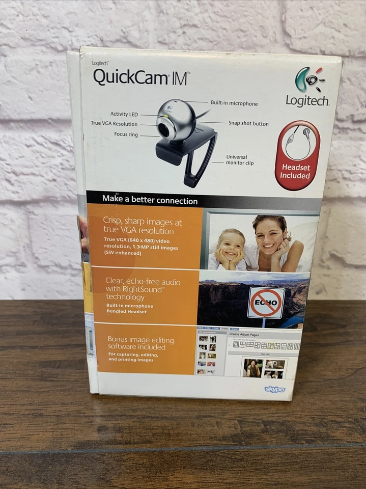 Logitech QuickCam IM Connect Web Cam NIB New Factory Sealed - Image 2 of 4
