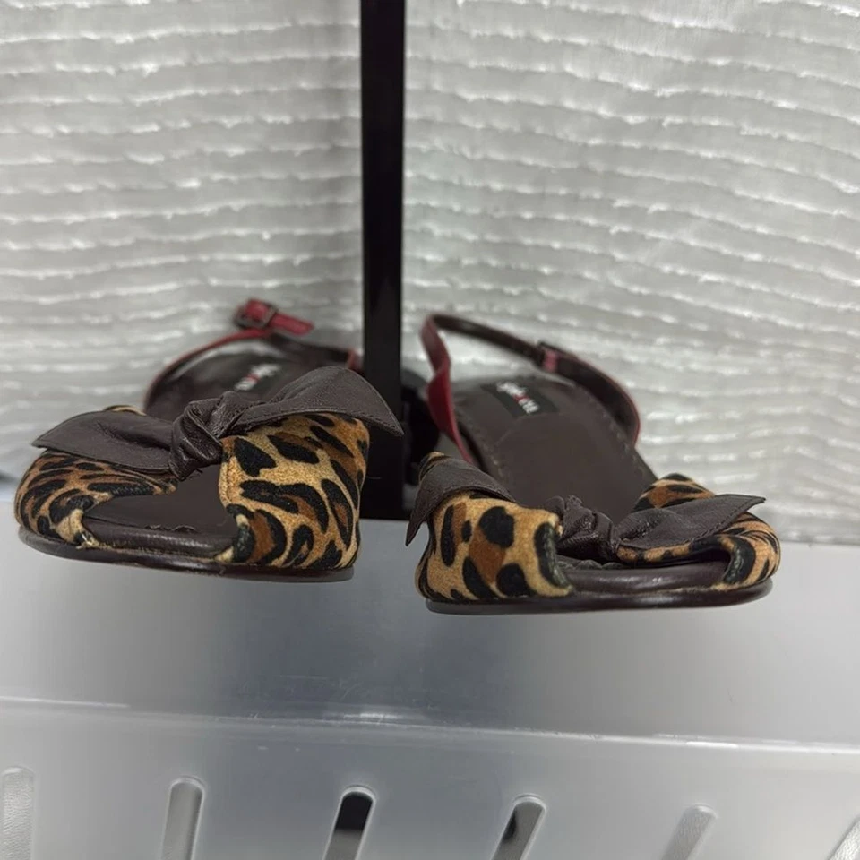 (R1) STYLE & CO Zapatos Estampado Animal, Sandalia Tacón Alto Vintage Slingback S,5.5 M W Foto 4 de 4