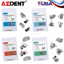 USA AZDENT Dental Orthodontic Buccal Tube 1st/2nd Molar MBT/Roth.022 Bondable