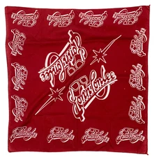 Vintage John Conlee Red White Scarf Bandana 20" x 21" McArt Co