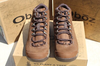 Oboz Mens Bozeman Mid Leather B-Dry Shoes 75501 Dark Earth  display picture 3