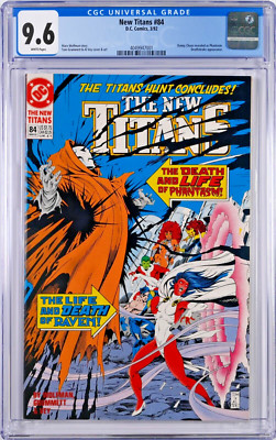 New Titans #84 CGC 9.6 (Mar 1992, DC) Marv Wolfman, Phantasm, Death of Jericho