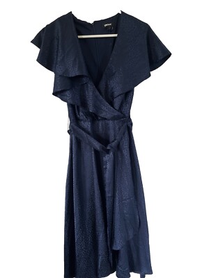 dkny navy blue dress Smocked Waist Commuter Dress | Work