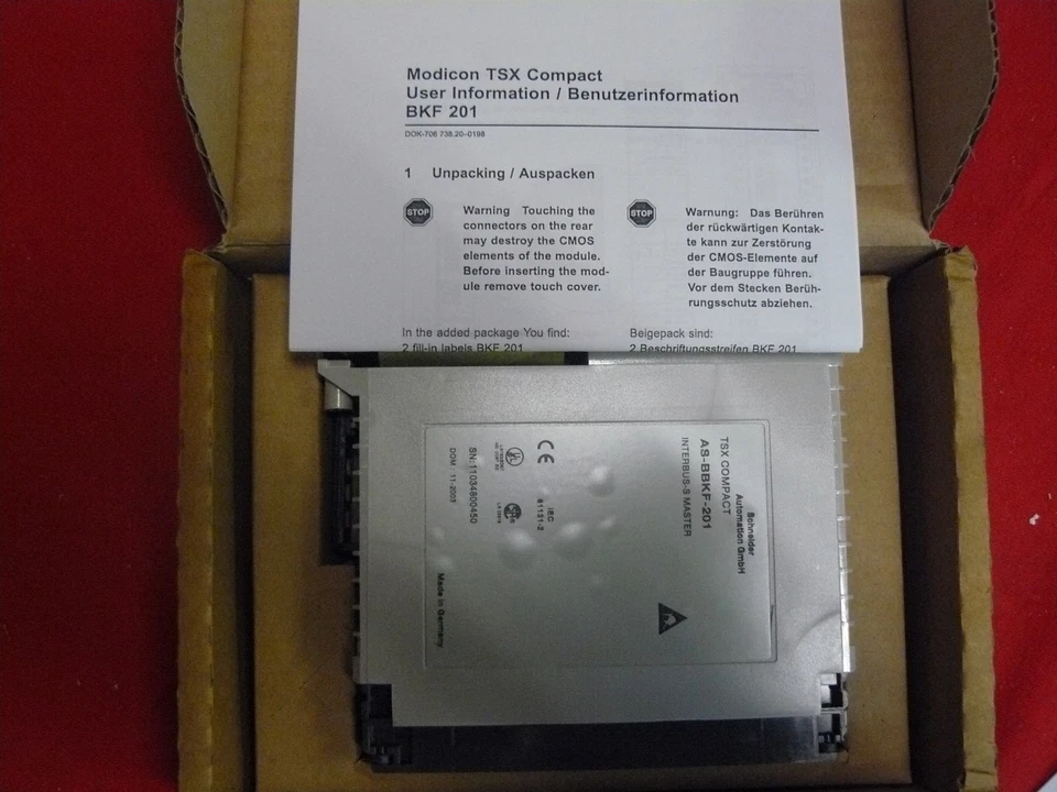 ASBBKF201 BRAND NEW Modicon Compact Inter-S Mstr  AS-BBKF-201 - Image 3 of 4