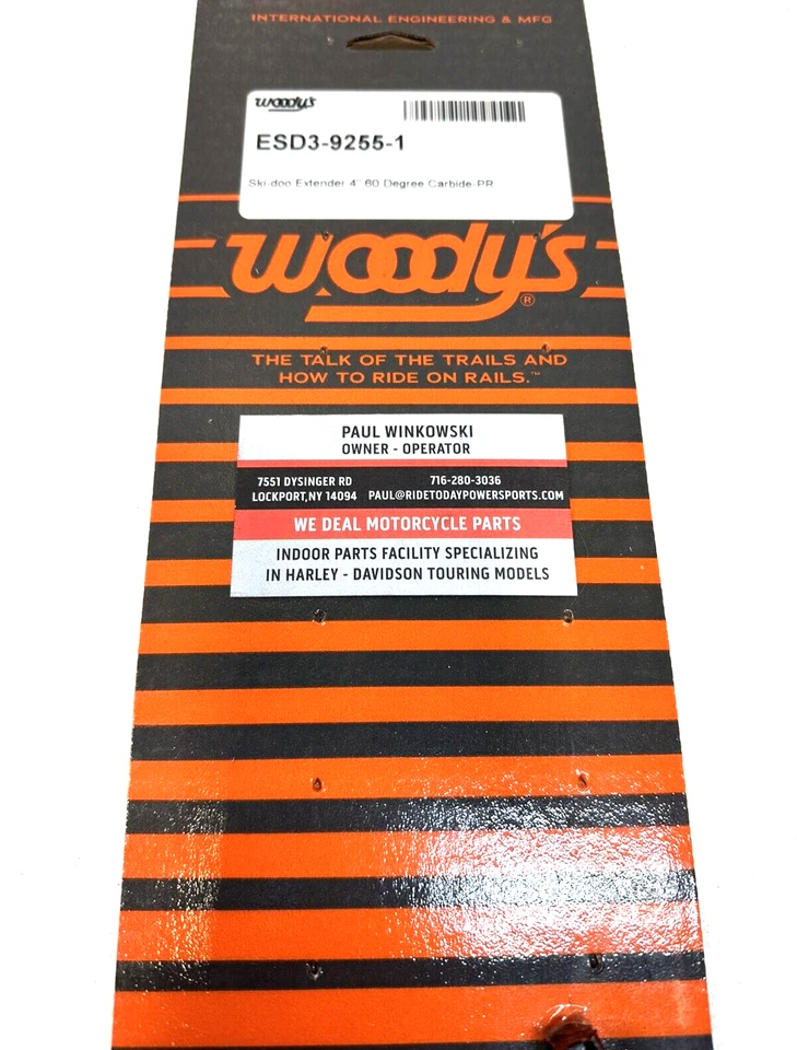 Woodys 4" Carbide Runner Precision Ski-Doo MXZ/Leyenda/GSX/GTX 02-05 - ESD3-9255 Foto 3 de 4