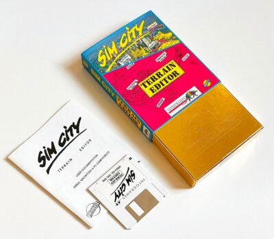 AMIGA   SIM CITY Terrain Editor   very rar boxed Commodore game    Collector