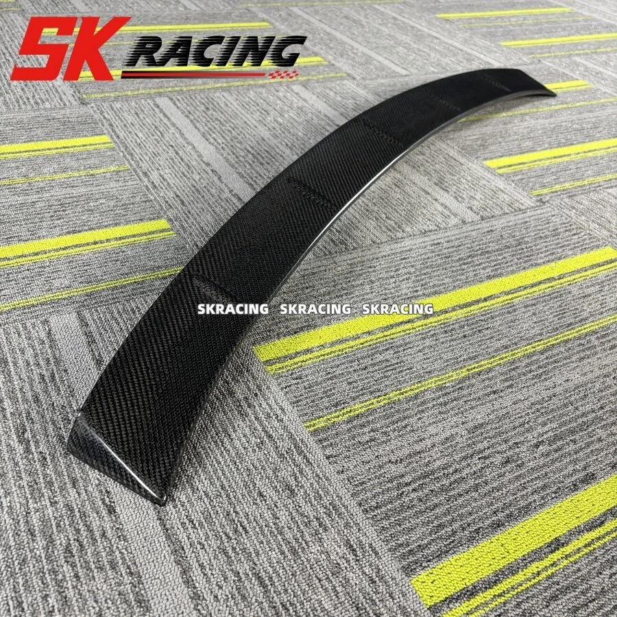 Alerón de maletero de techo de fibra de carbono real 1 pieza para Cadillac CT6 2016-2018 Foto 2 de 4