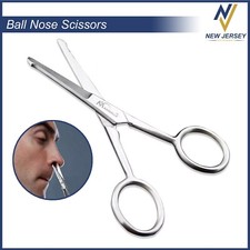 Safety Nose Vibrissa Nostril Ear Facial Hair Scissors Nose Mustache Hair Remover