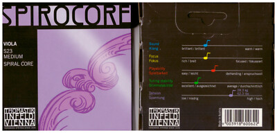 Thomastik Spirocore Violasaiten für 4/4 Viola-Satz-Mittel