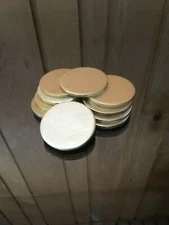 Brass Disk Circle Blanks 1-1/2" Diameter 1/8'' Thick 10 Pieces Disc Discs Disks