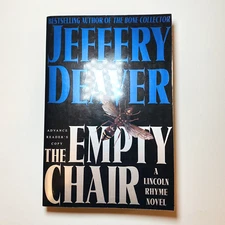 SIGNED The Empty Chair Jeffery Deaver Advance Reader's Copy Trade Paperback