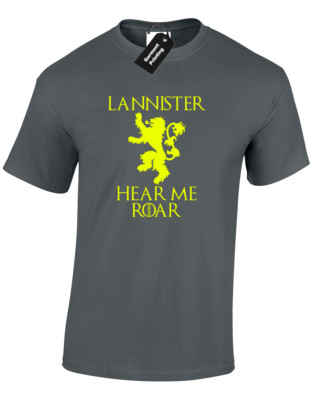 LANNISTER HEAR ME ROAR HERREN T-SHIRT TEE GAME OF FUNNY CERSEI THRONES KING QUEEN