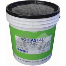 ASFALTO A FREDDO Vodiasfalt PASTA BITUMINOSA IMPERMEABILIZZANTE 5 KG VODICHEM