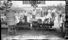 1940s Orig Negative MINIATURE TRAIN BLP&SRR 4-4-0 No. 97 CHICAGO RAILROAD FAIR