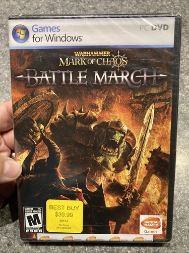 Warhammer: Mark of Chaos -- Battle March (PC, 2008) Brand New SEALED DVD-ROM