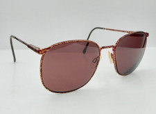 Vintage Giorgio Vincente GV106 Brown Marble Oval Sunglasses Italy FRAMES ONLY
