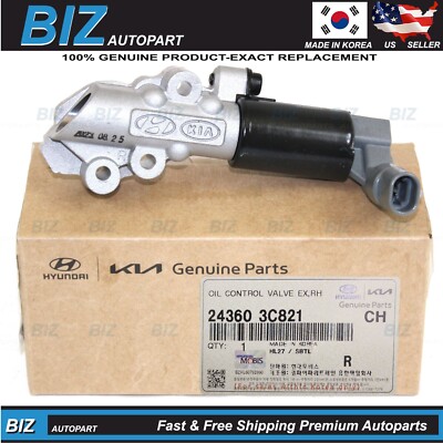 Genuine Oil Control Valve Exhaust RH for 09-12 Hyundai Kia 3.3L 3.8L 24360-3C821
