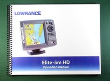 Lowrance Elite-5m HD Instruction Manual: Full Color & Protective Covers!