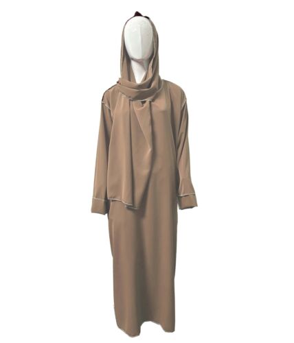 Womens Muslim Abaya Maxi Dress Kaftan Gown Islamic Hijab Abaya Jilbab prayer - Picture 15 of 17