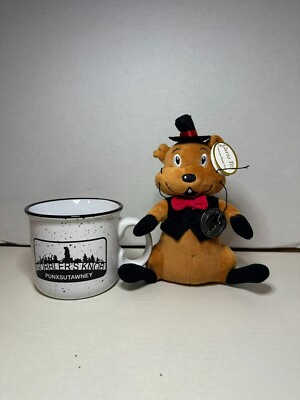 Gobbler's Knob Punxsutawney Phil Mug and Pluch New