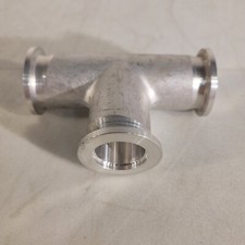 ISO KF25 NW25 Tee Style Fitting Aluminum High Vacuum 4" Length QF25