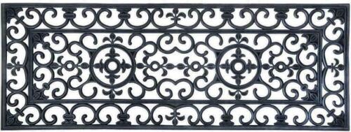 Nuevo tapete de puerta de goma resistente uso en interiores y exteriores grandes tapetes de puerta de hierro forjado - Imagen 5 de 5