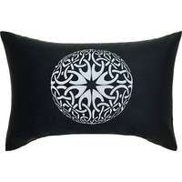 Keltische Symbole Kreis Kissen 40X60Cm, Wikinger, Vikings, Valhalla, Schwarz