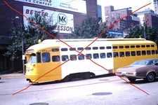 Original 1978 PAT PCC Trolley Car Pittsburgh Slide 9549