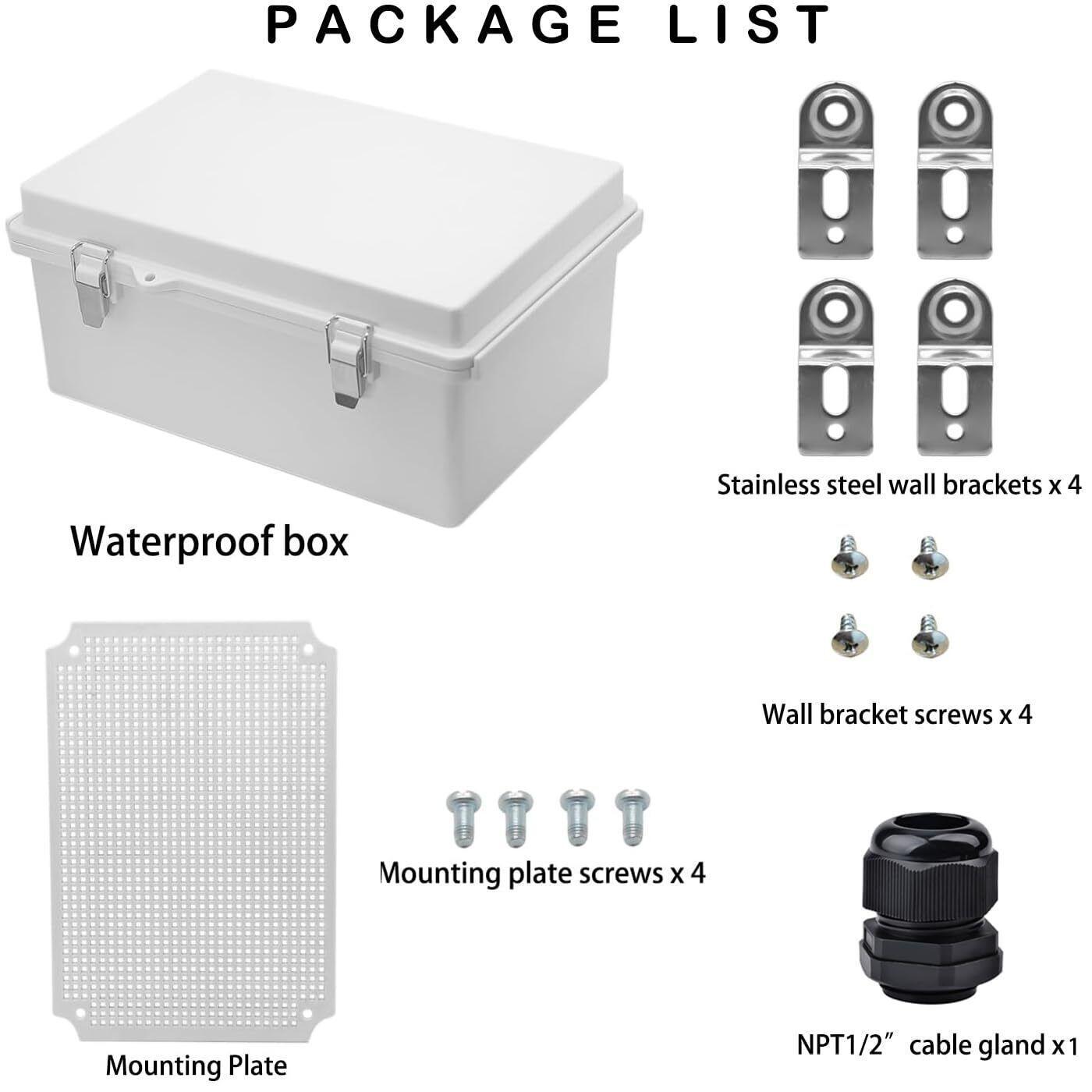 Outdoor Waterproof Electrical Box Junction Box Weatherproof Ip67 Abs Plastic