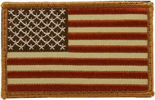 American ARMY Military Flag Tactical Desert DEURA® USA Iron On PATCH