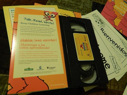 Sesame Street Beginnings: Talk, Read, Write! (VHS,Workbooks,Posters) En ...