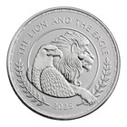 GRANDE BRETAGNE 2 Livres Argent 1 Once Lion Anglais et Aigle Américain 2025