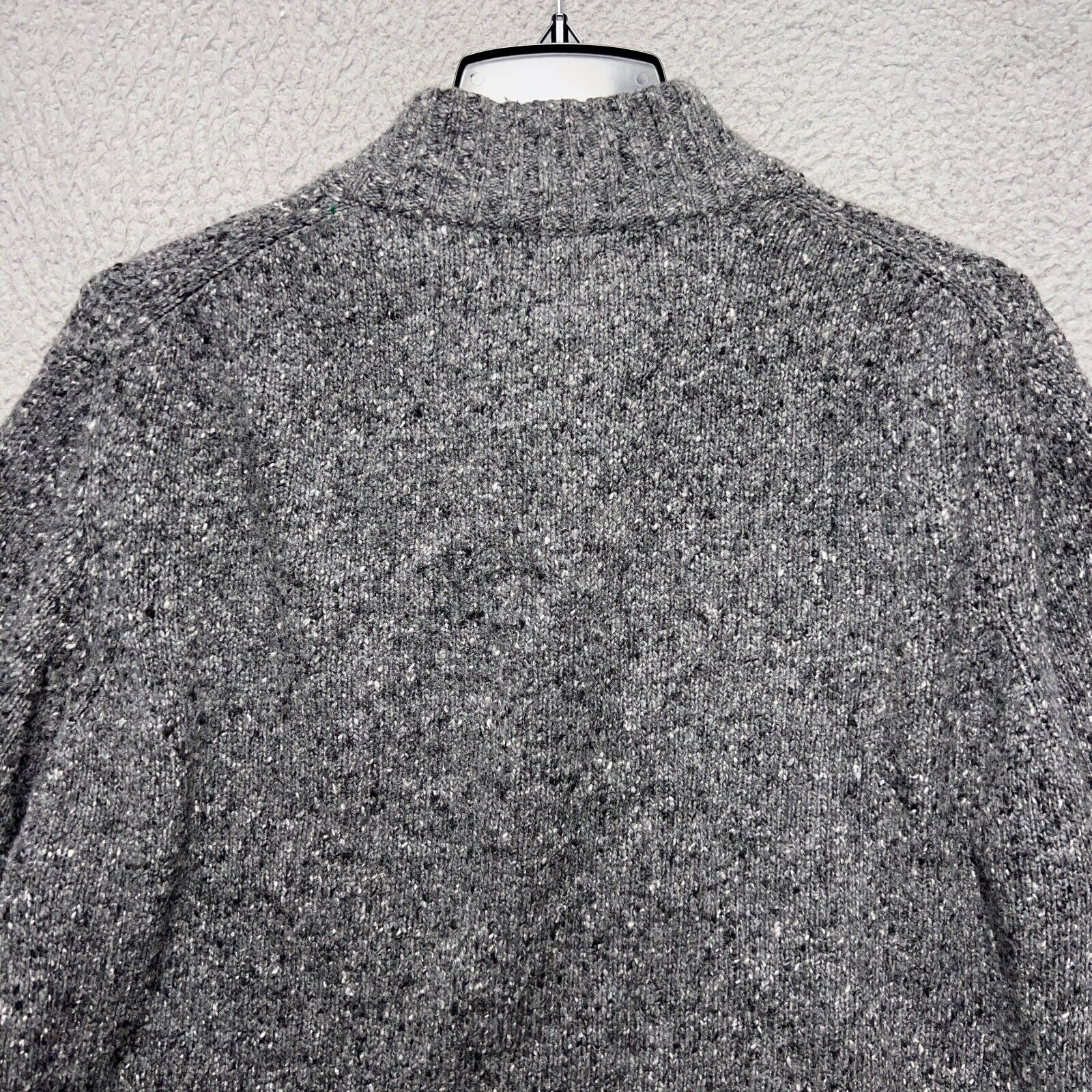 Luca Nobili 1/4 Zip Sweater Mens Large Gray Pullo… - image 9
