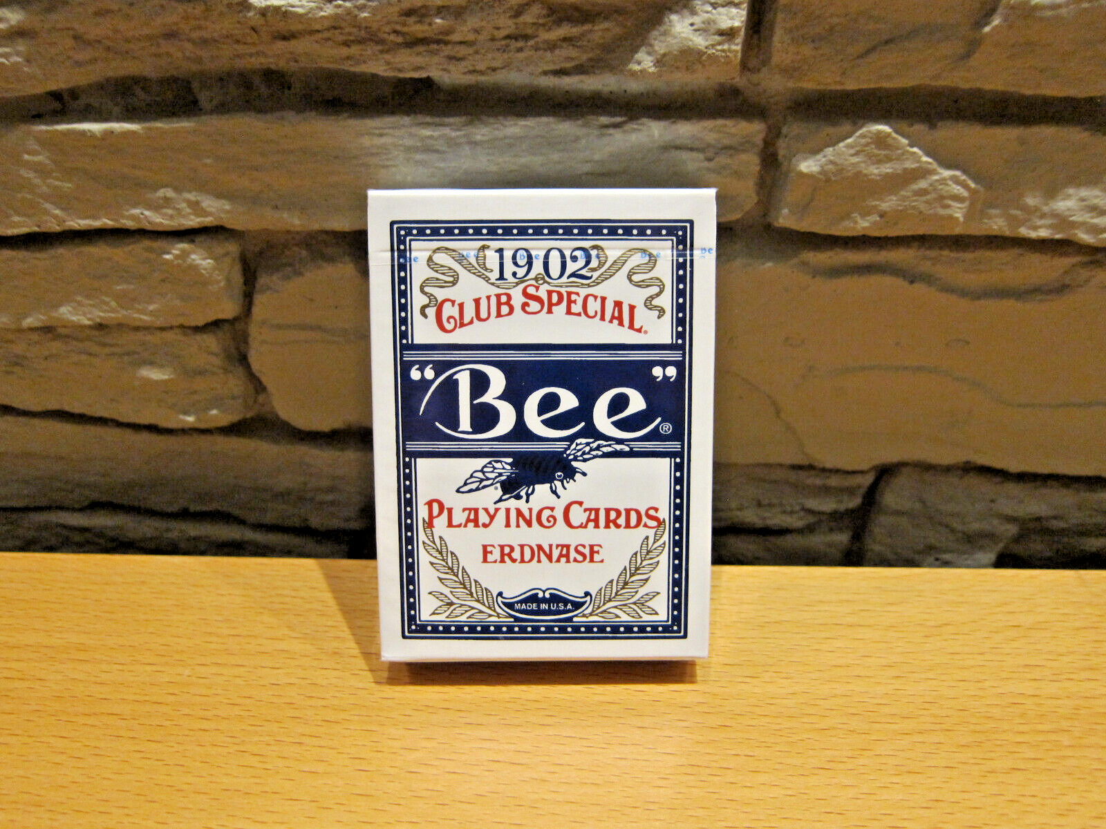 Bee Erdnase 1902 Smith Back NO. 2 Blue Cambric Finish Playing Cards
