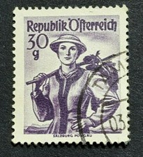 Vintage Austria 30g RepubliK Ofterreich Stamp Salzburg Pongau 11216bb18
