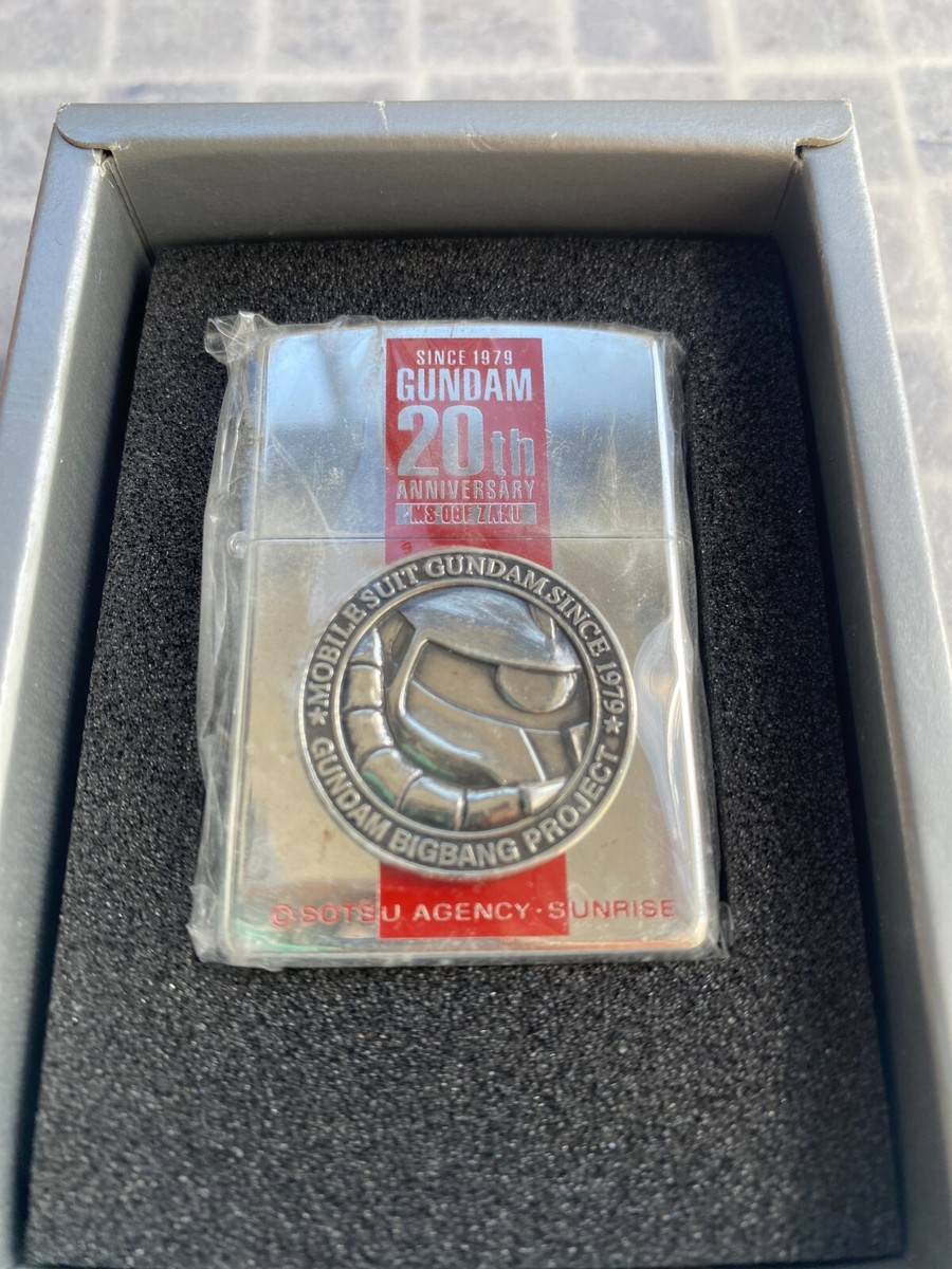 Zippo Gundam 20Th Anniversary Oil Lighter MS06F ZAKU 1998