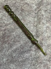 Hand carved Forest Shadows WOOD YARN CROCHET HOOK size G