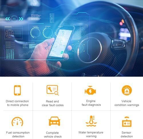 ELM327 OBDⅡ Car Auto Diagnostic Scanner, Professional Automotive Bluetooth Sca - Picture 3 of 6