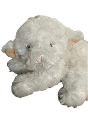 Plush Lamb Sheep Stuffed Animal Lovey Brown Bow Garanimals Prestige 8.5  