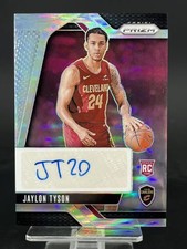 2024-25 Panini Prizm Jaylon Tyson Rookie Rc Sliver Refractor Auto #RSI-JTC