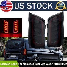 LED Tail Lights Brake Lamps Smoke Lens Taillight Assemblies Plug and Play Trim